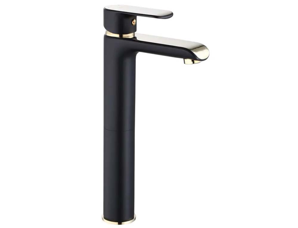 смеситель для умывальника rea bloom black gold rea-b9936 черный/золото