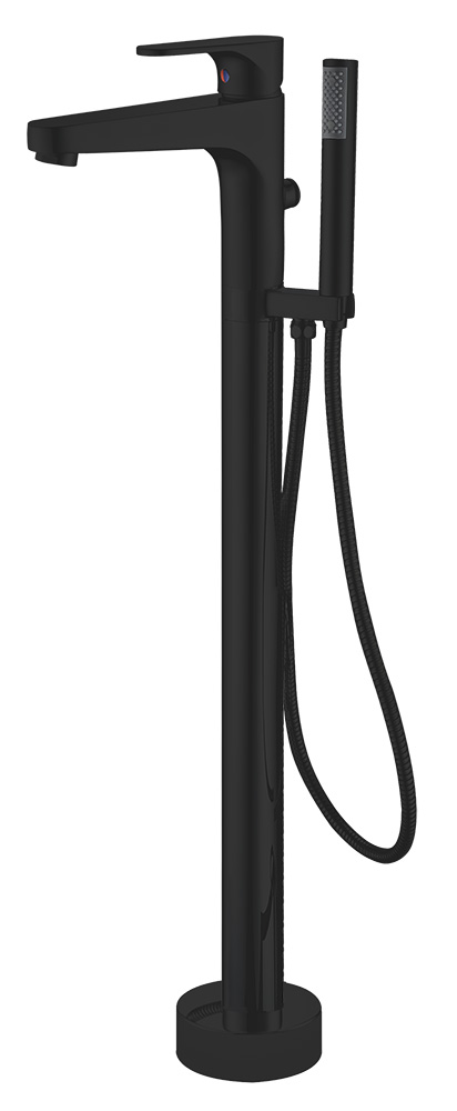 смеситель напольный abber eleganz af8315b черный
