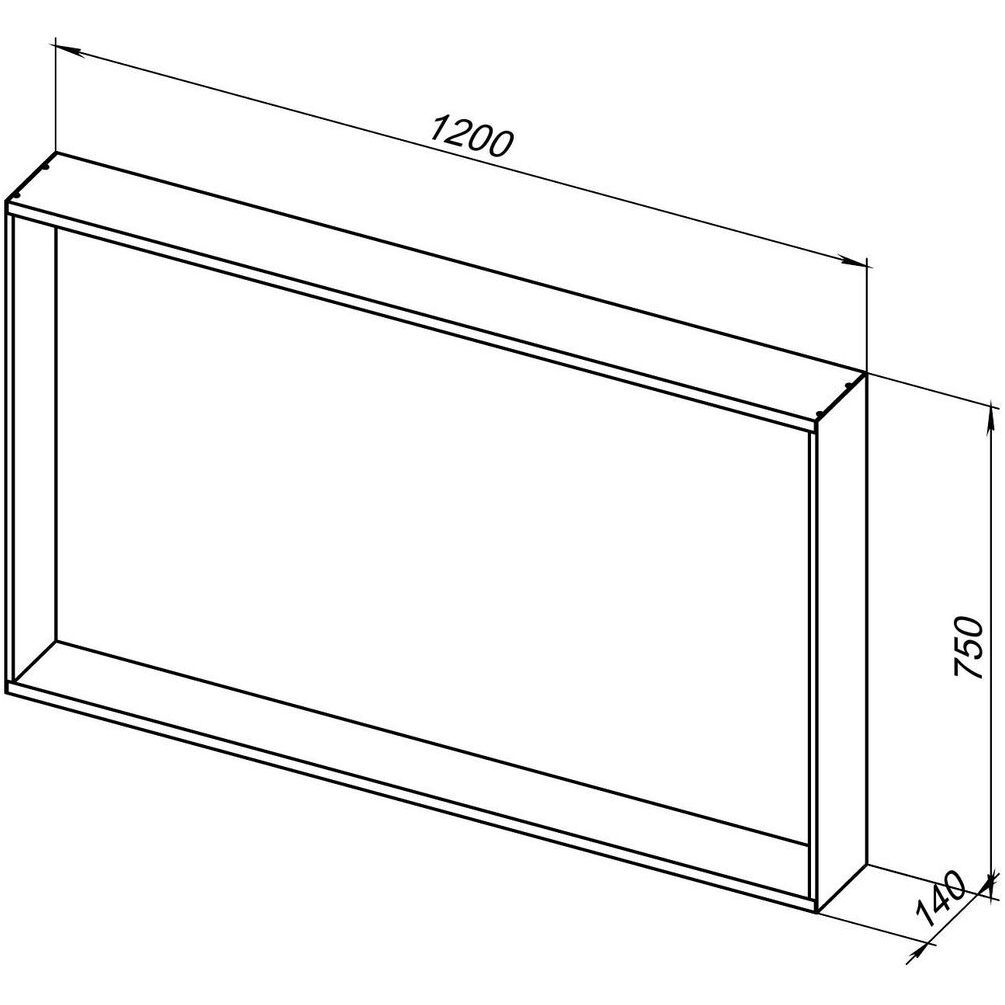 зеркало allen brau infinity 120x75 1.32021.03 латунь браш