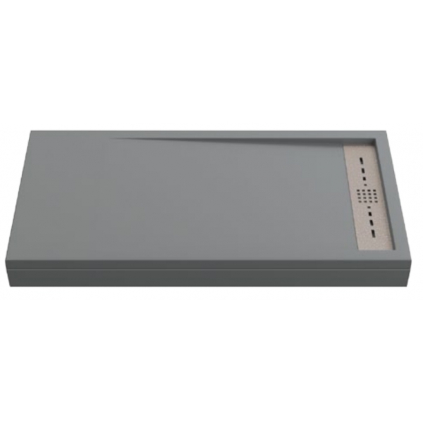 душевой поддон gooddoor stella 140x70 графит