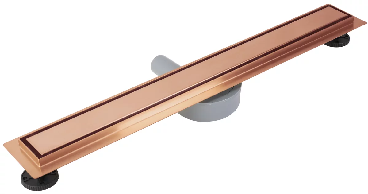 душевой лоток rea neox pro copper brush 700 медь матовая