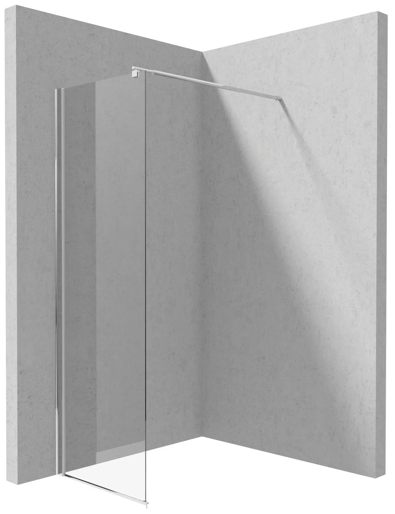 душевой уголок deante kerria plus walk-in kts_086p 60x200 прозрачное стекло / профиль хром
