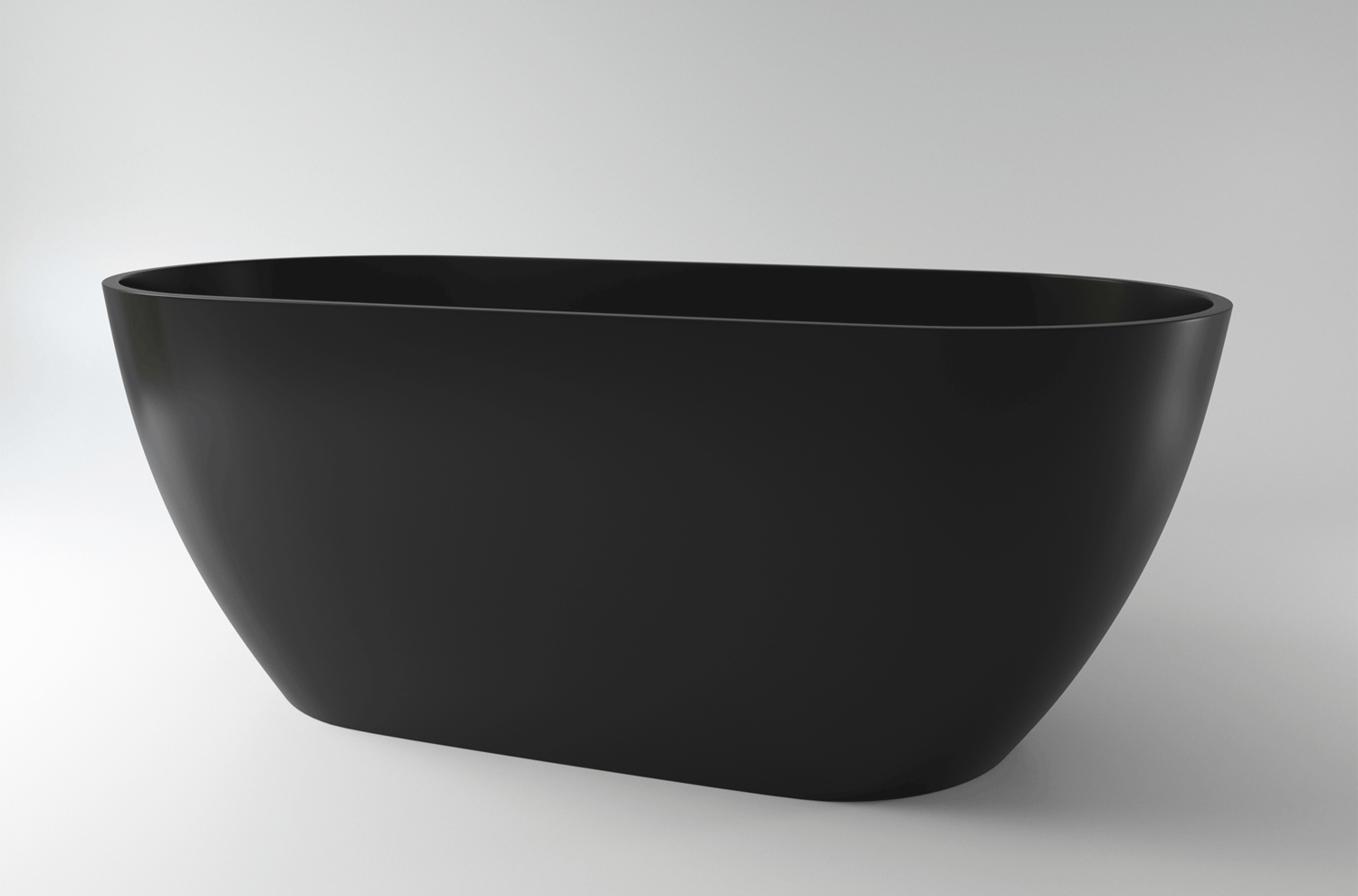 ванна каменная holbi venus new 158x79 sc черная матовая