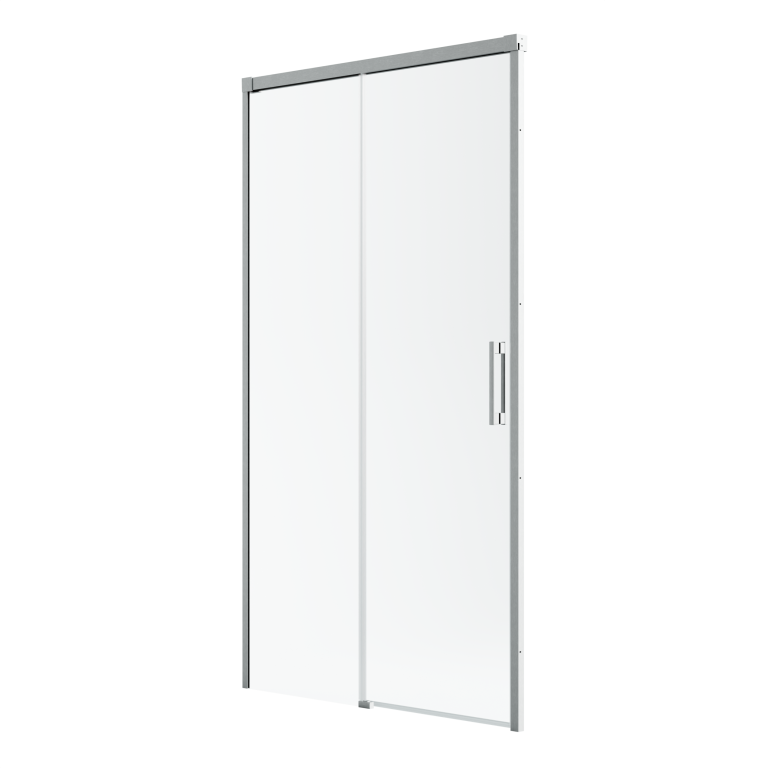 душевая дверь radaway idea brushed nickel dwj 130x200,5 левая, стекла прозрачные, профиль брашированный никель