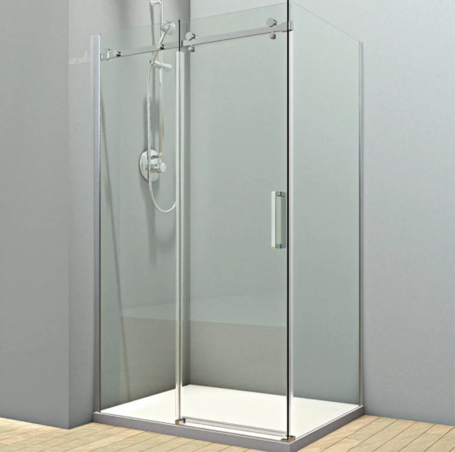 душевой уголок veconi rovigo rv-074 130x90 прозрачные стекла / профиль хром