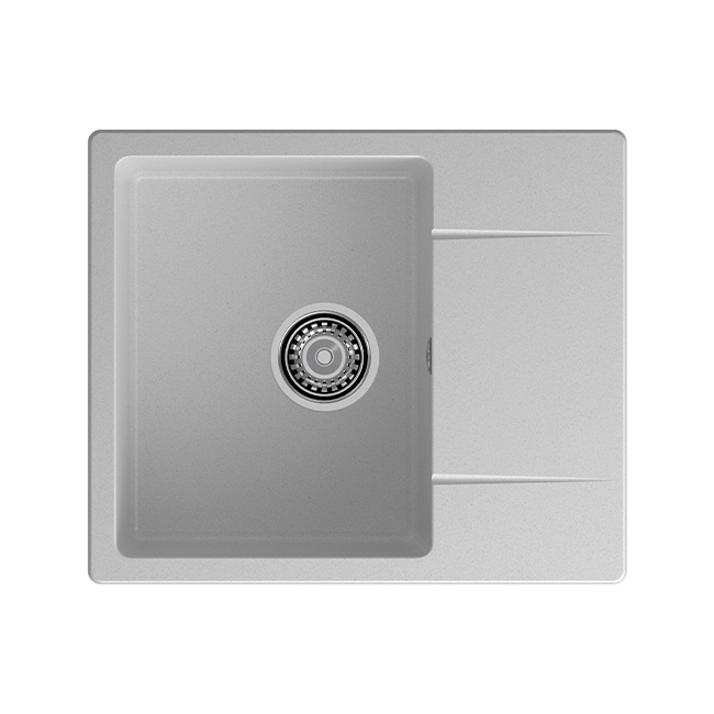 кухонная мойка granfest urban gf-ur-258l 58x49 серый