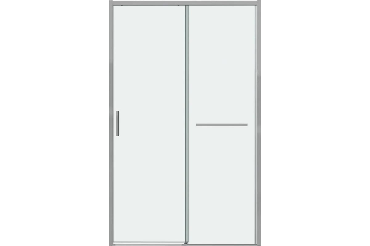 душевая дверь grossman style 100x195 стекло прозрачное / профиль хром