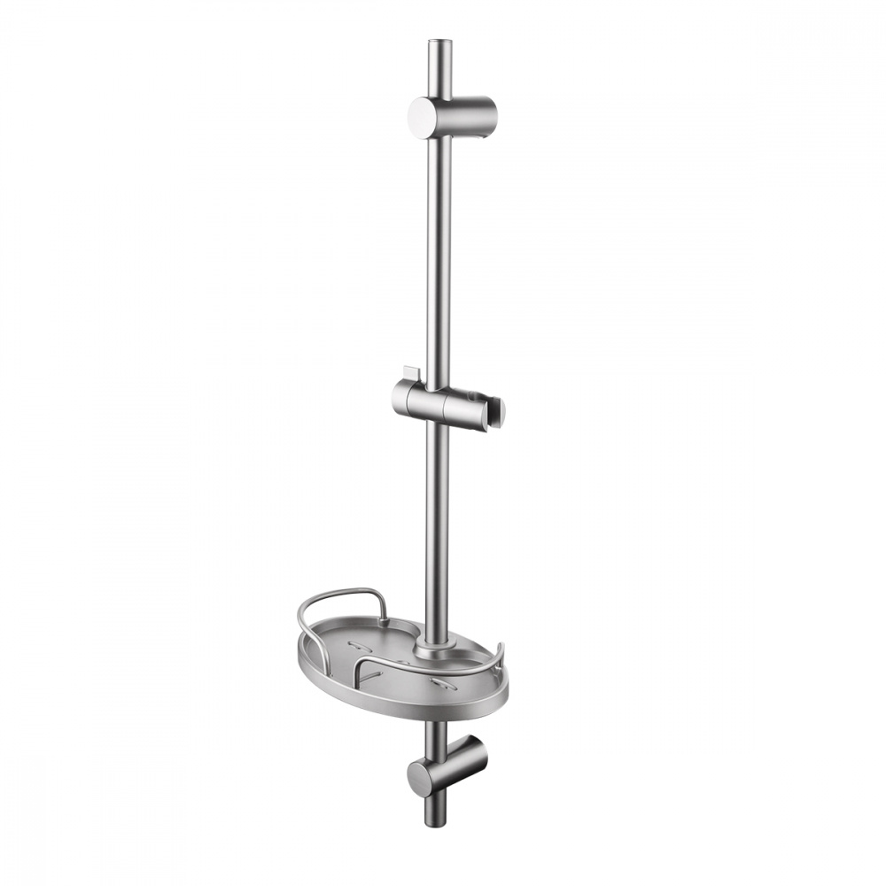 душевая штанга lemark bronx lm3775gm с мыльницей графит
