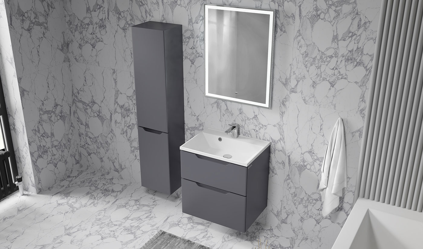 тумба под умывальник raval wector 60x45 антрацит