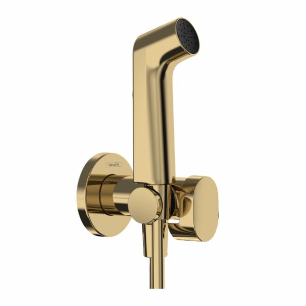 гигиеническая лейка hansgrohe bidette 1jet e ecosmart 29232990 золото