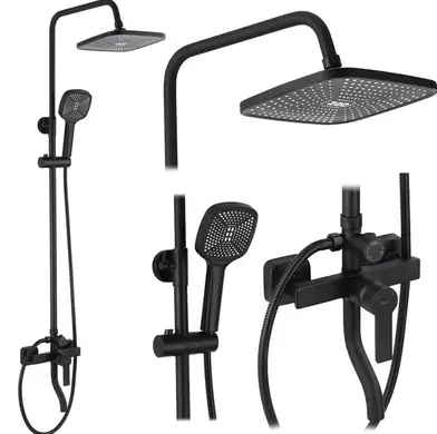 душевая стойка rea argus black черный