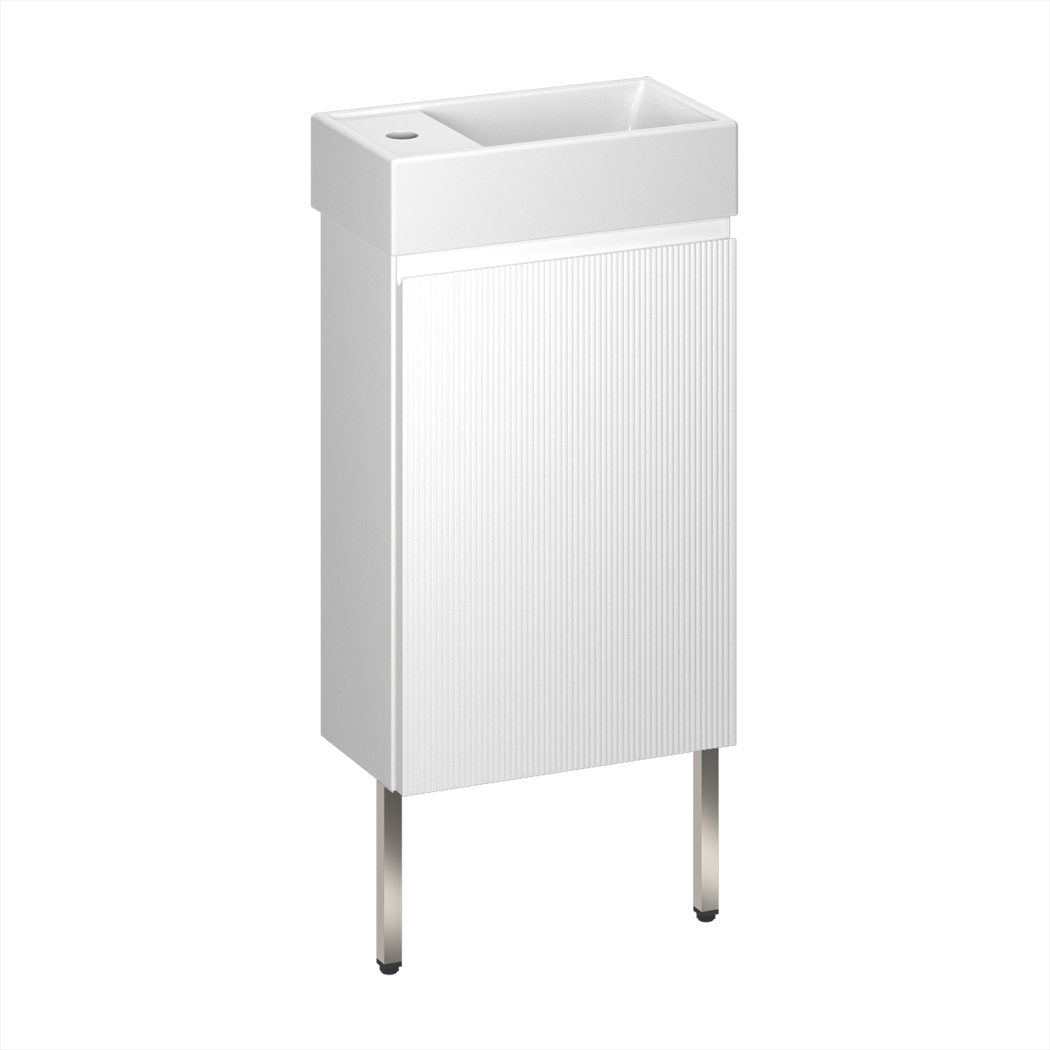 тумба с умывальником напольная wellsee wc area 40x22 белый матовый