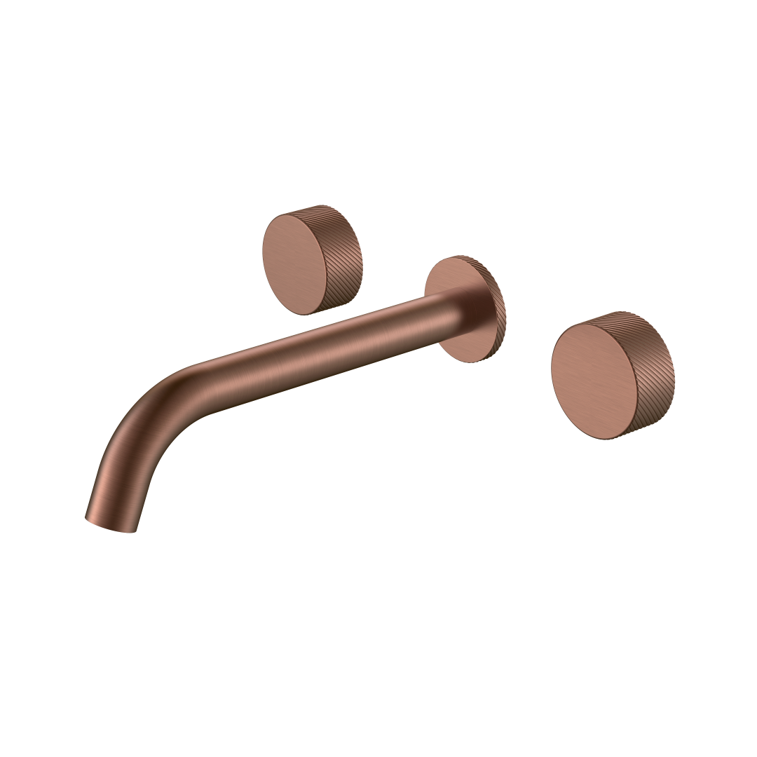 смеситель скрытого монтажа для умывальника boheme stick spirale 152-2-brb.4 брашированная бронза