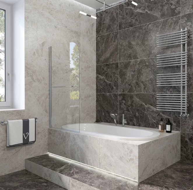 душевая шторка veconi palau pl-79 90x150 прозрачные стекла / профиль хром
