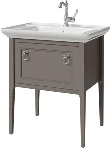 тумба напольная caprigo jersey 75 34311-sf025 серый глянец