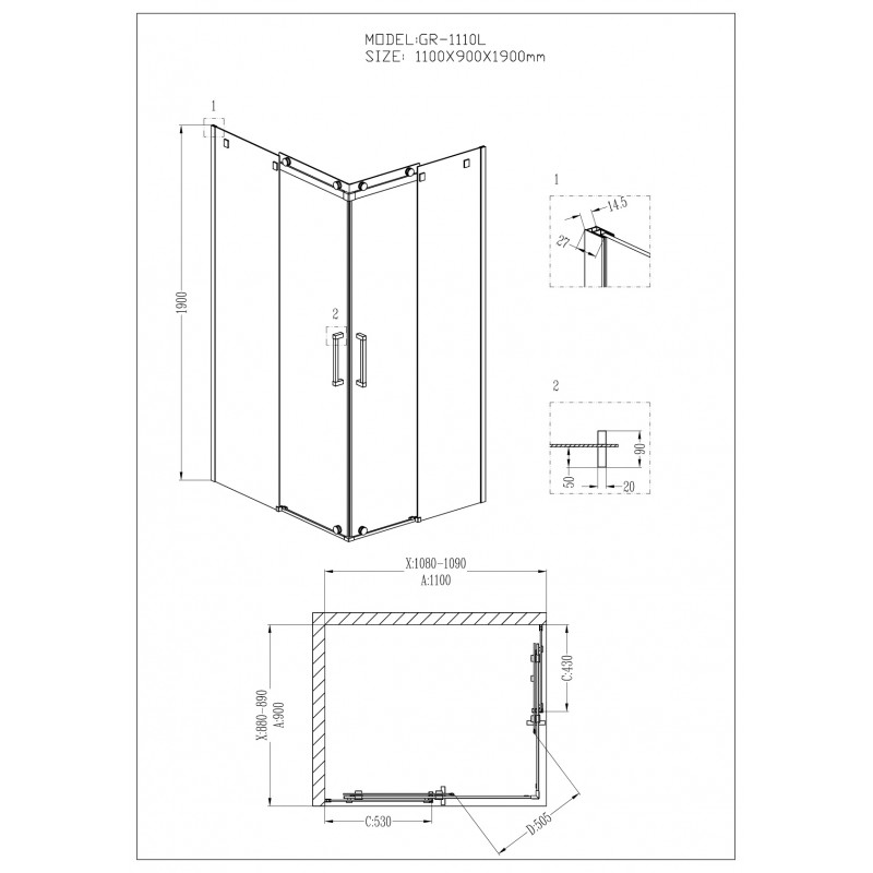 Душевой уголок Wasserkraft Aller Black Matt 10H07LB 120x90 фото 17 душевой уголок wasserkraft aller black matt 10h07lb 120x90 фото 17