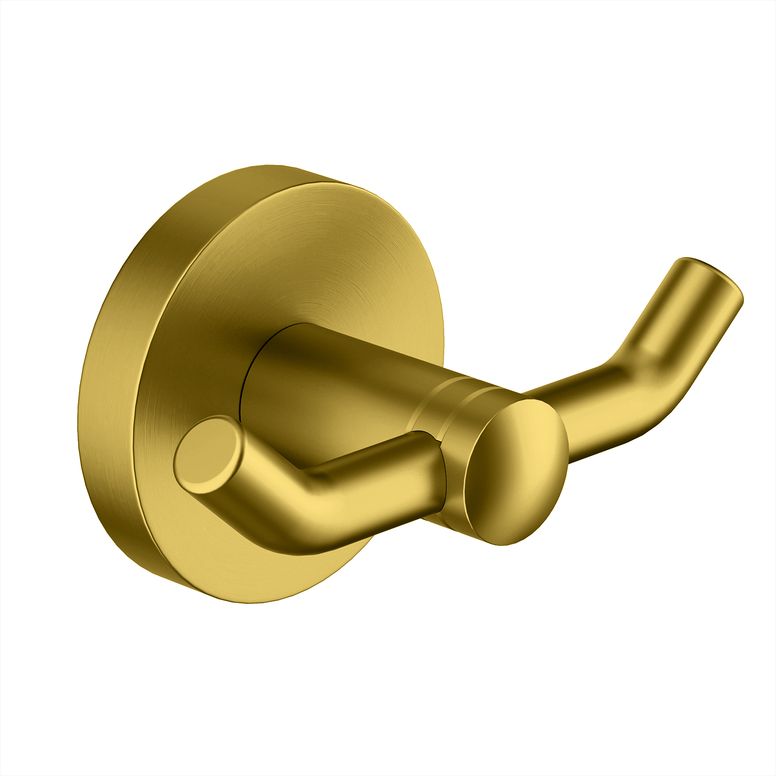 крючок двойной timo saona 13012/20 brushed brass