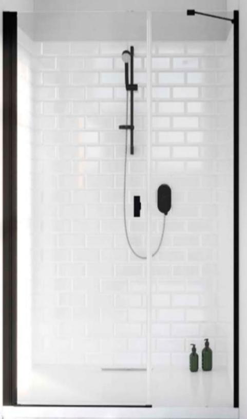 душевая дверь radaway nes black dws i 100x200 r стекло прозрачное