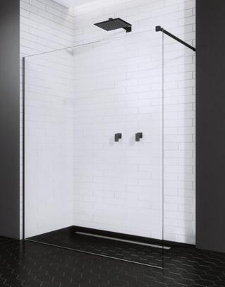 душевой уголок radaway walk-in modo ii new black 120