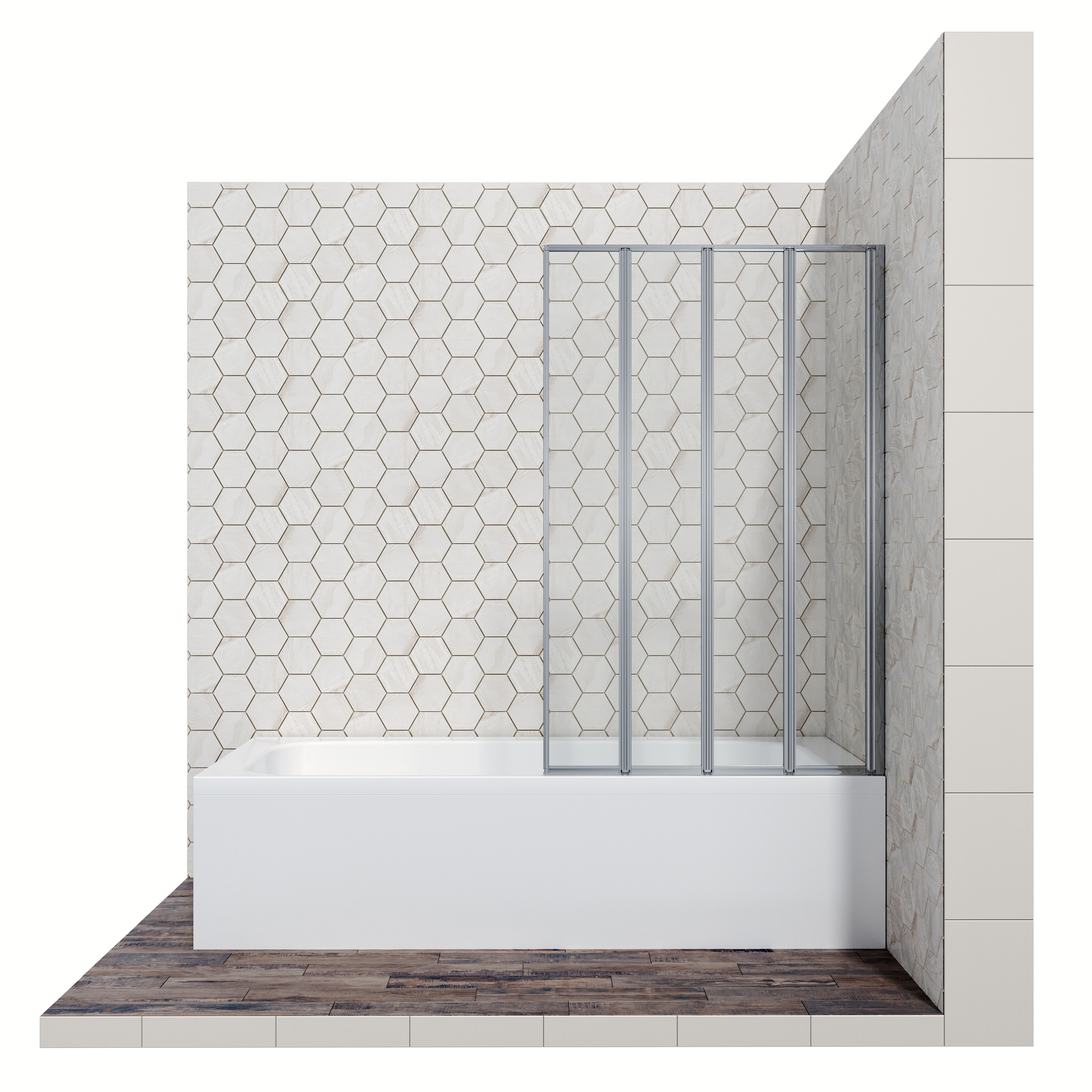 Душевой уголок Gutewetter Practic Square GK-422 108x108 (матовый хром/полистирол rain) фото 6 душевой уголок gutewetter practic square gk-422 108x108 (матовый хром/полистирол rain) фото 6