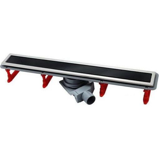 душевой лоток pestan confluo premium line black glass 450 хром матовый / чёрное стекло глянец