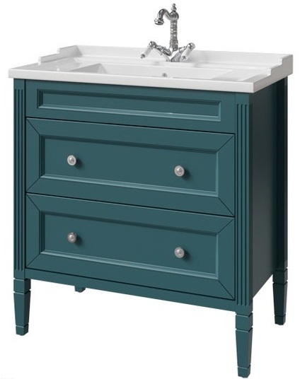 тумба напольная caprigo albion concept 80 34015-sf013 синий глянец