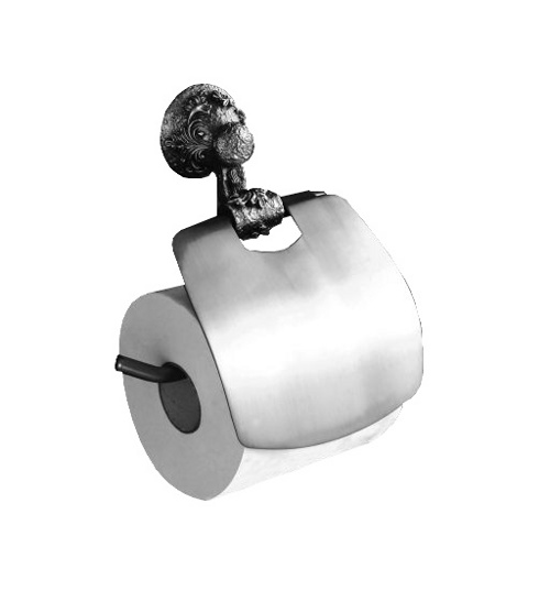 держатель для туалетной бумаги art&max sculpture am-b-0689-t серебро