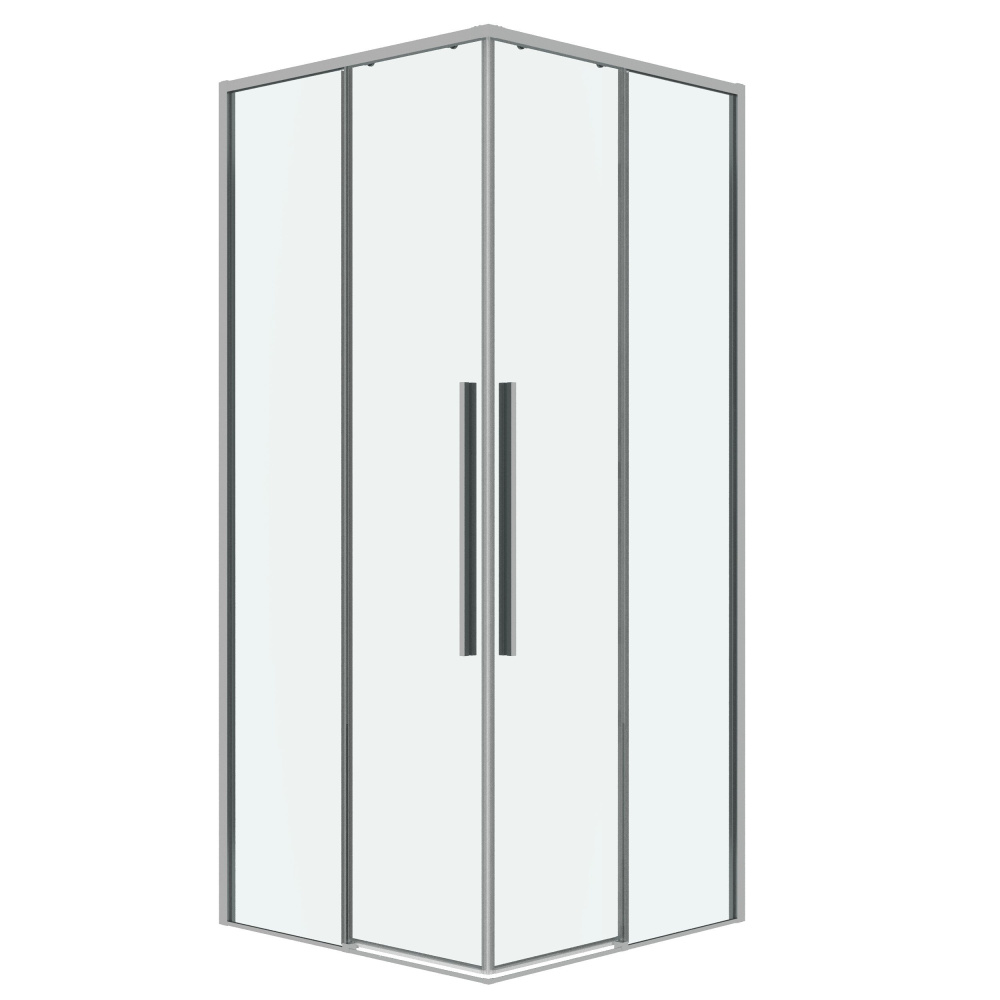 душевой уголок grossman galaxy 90x90 стекло прозрачное / профиль хром