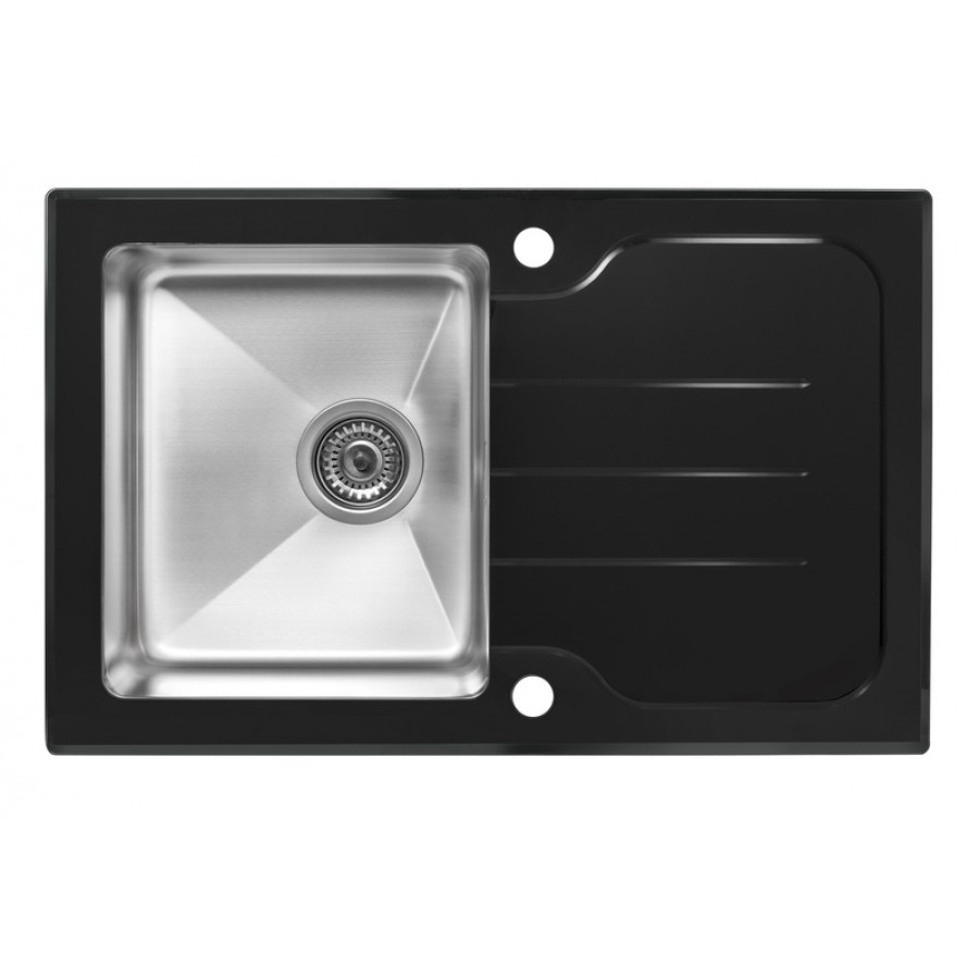 кухонная мойка zorg gs 7850 bl 78x50 black