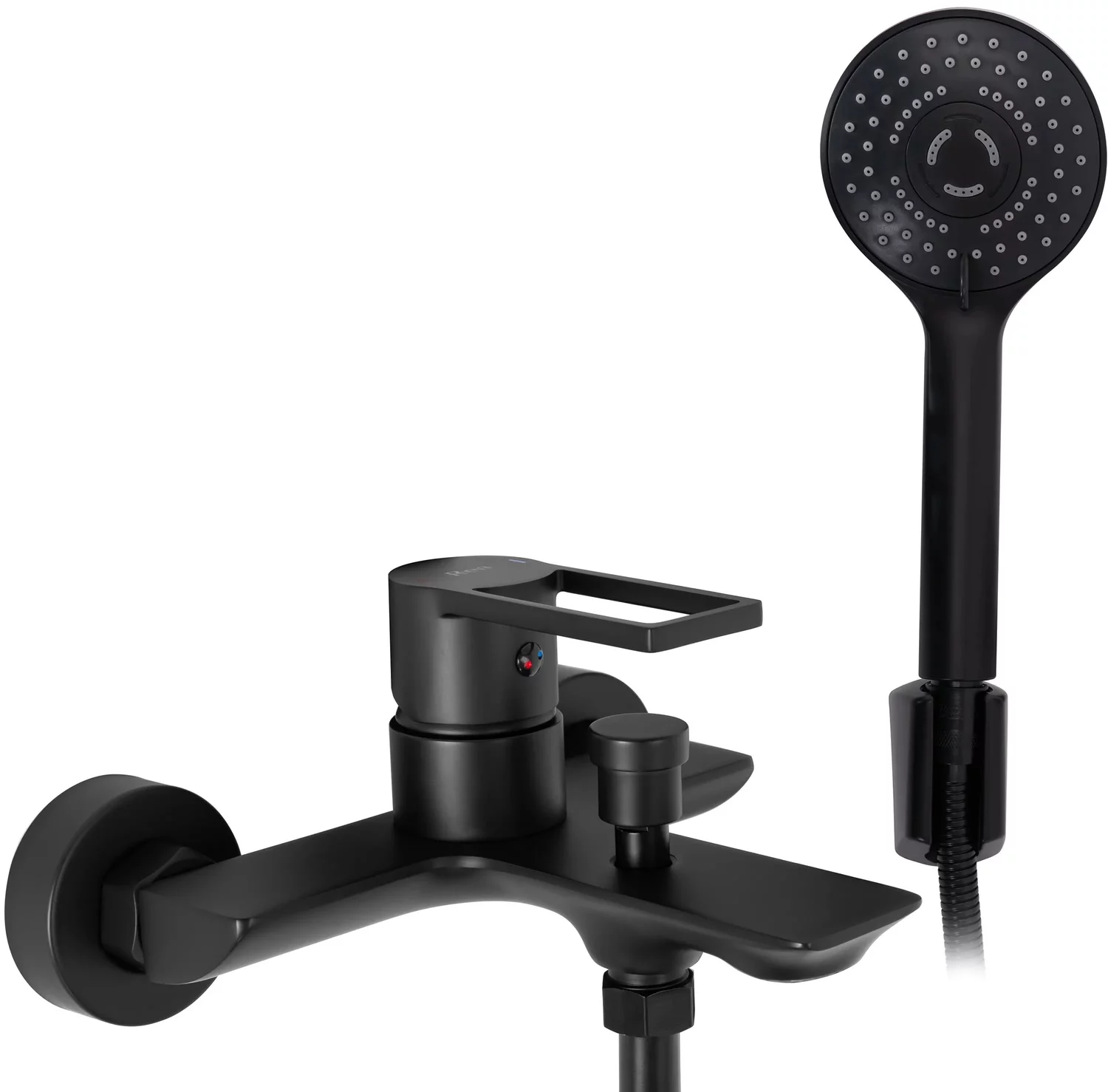 смеситель для ванны rea flip black matt rea-b2003 черный матовый