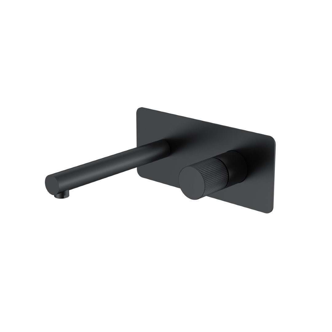 смеситель скрытого монтажа для умывальника boheme stick linea black черный
