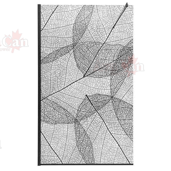 душевой уголок avacan mb120mt ava 120x200 стекла матовые с рисунком, профиль черный
