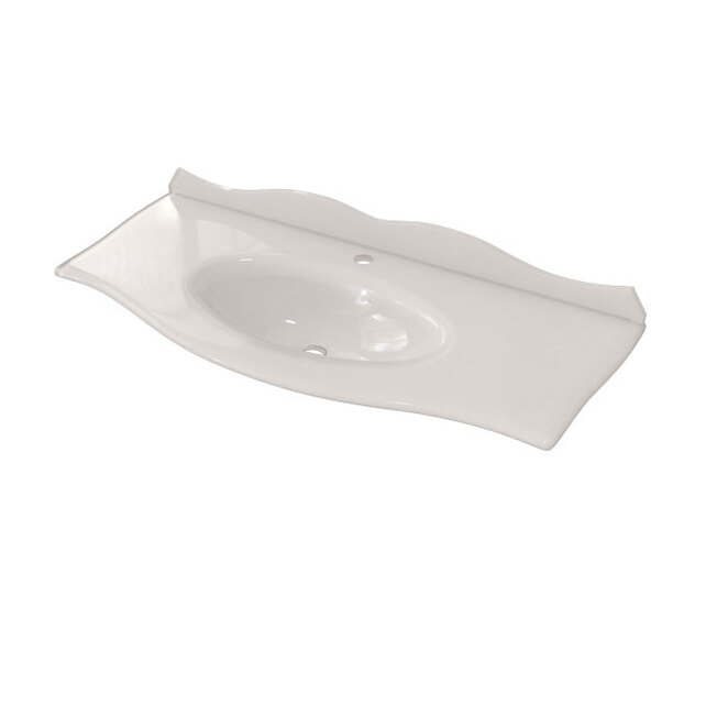 умывальник врезной caprigo bourget 120 gc18r 11016 белый глянец