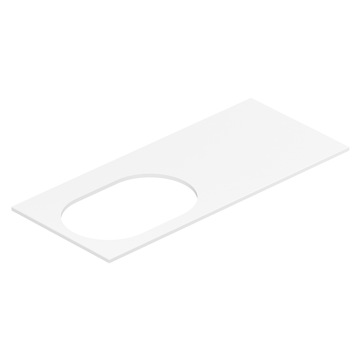 столешница белюкс luna-jazz-oval560 нп140 140x52 white silk