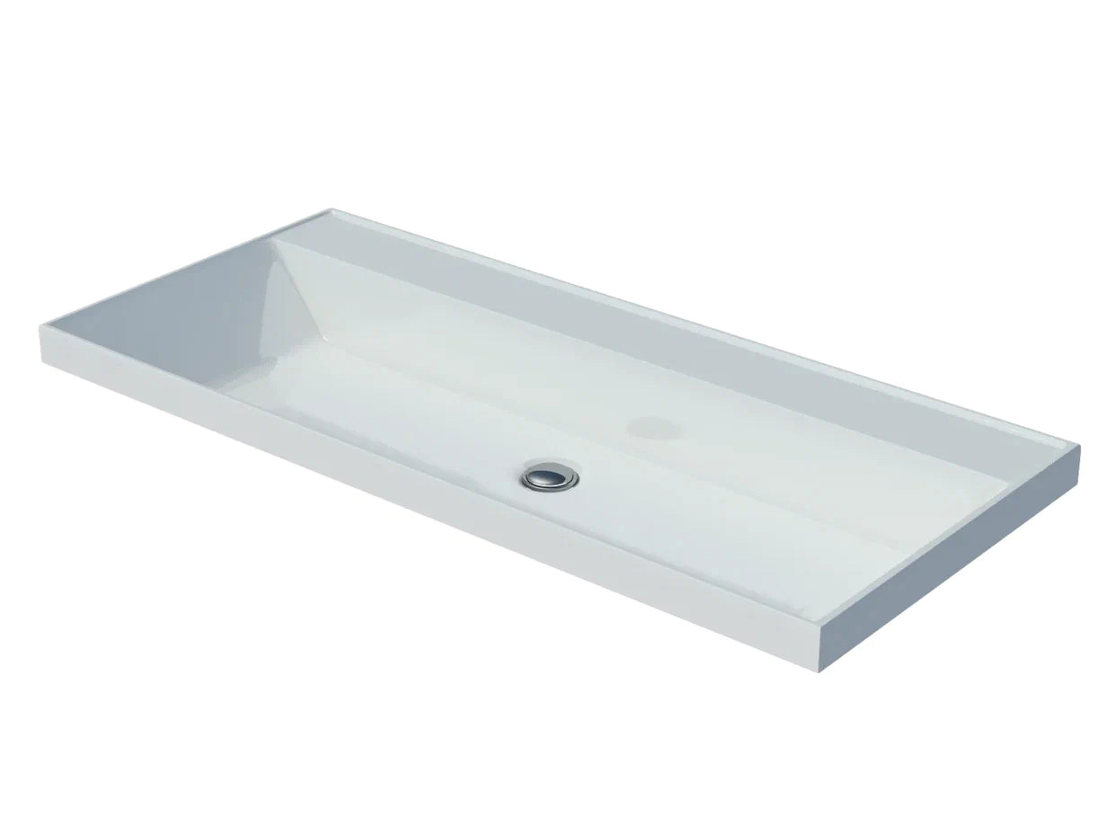 умывальник madera classica 100x45 без отверстия под смеситель, белый