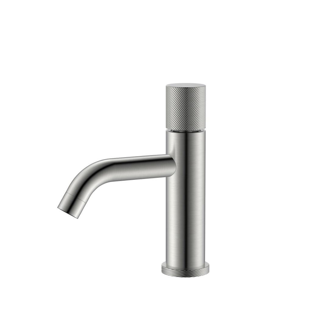 смеситель для умывальника boheme stick nikel brush spirale 121-nb.4 никель