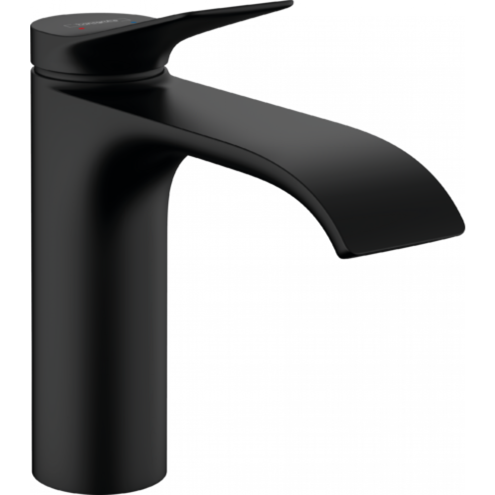 смеситель для умывальника hansgrohe vivenis 75022670 черный матовый