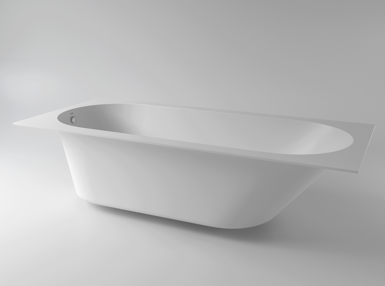 ванна каменная holbi orion 168x74 sr белый матовый