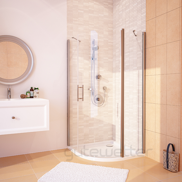 душевой уголок gutewetter lux meliori gk-601 90x90 (бронза)
