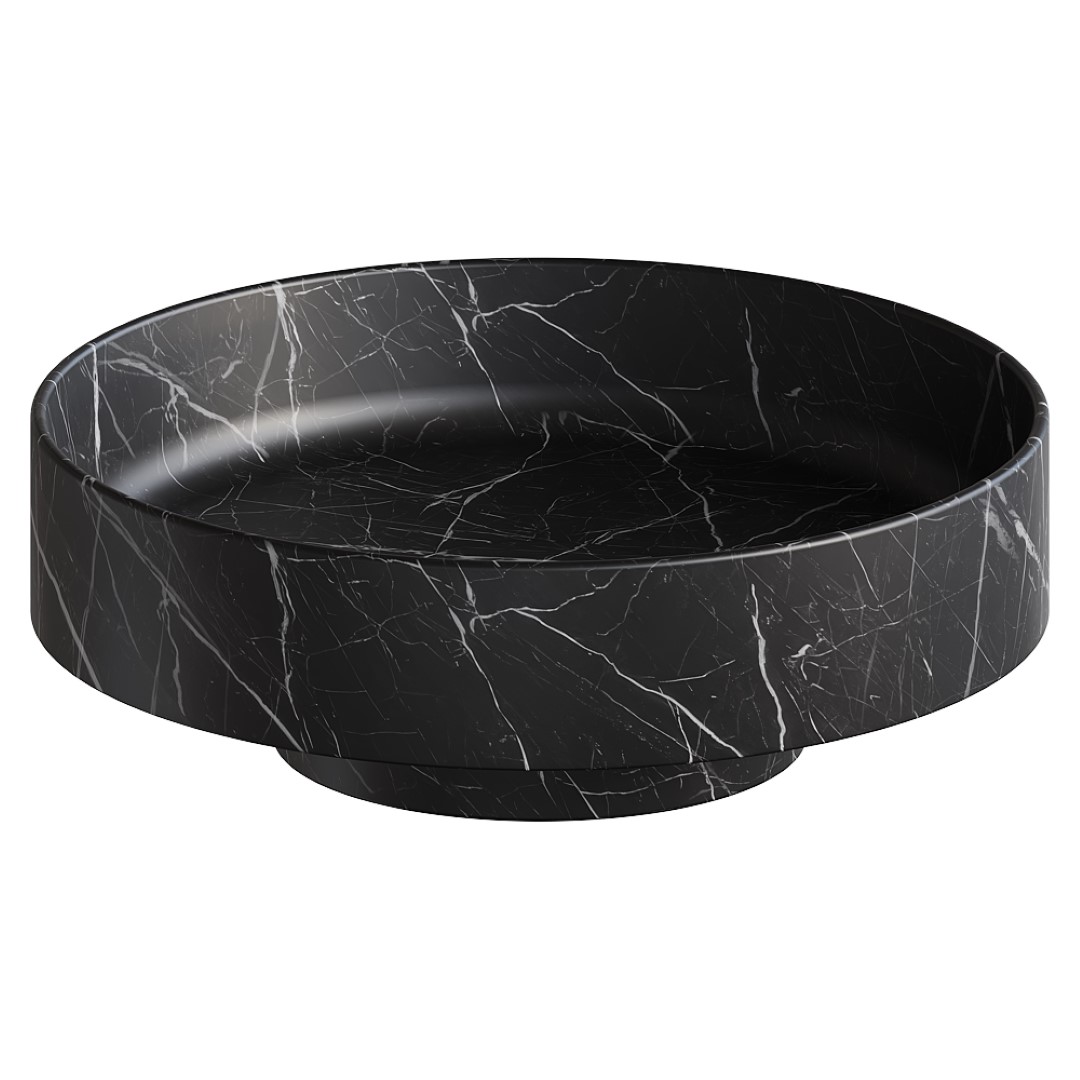 умывальник накладной boheme 40x40 nero marquina