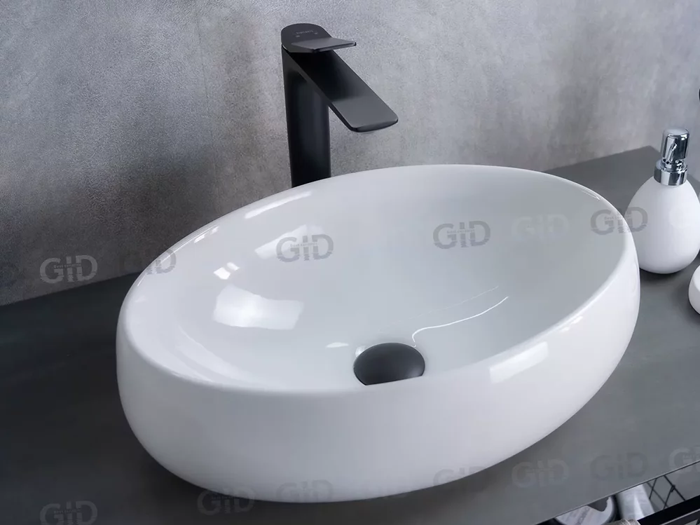 умывальник накладной gid n9030b 48x34 белый