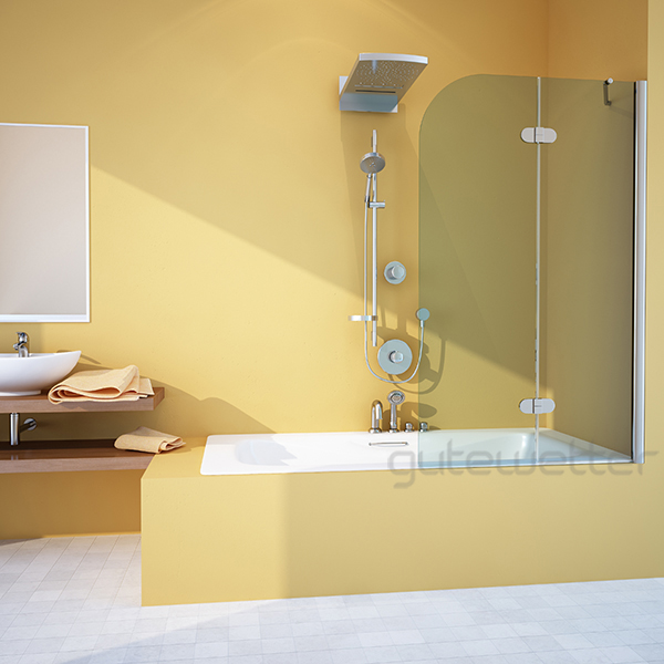 шторка на ванну gutewetter lux pearl gv-102a 90x150 (бронза)