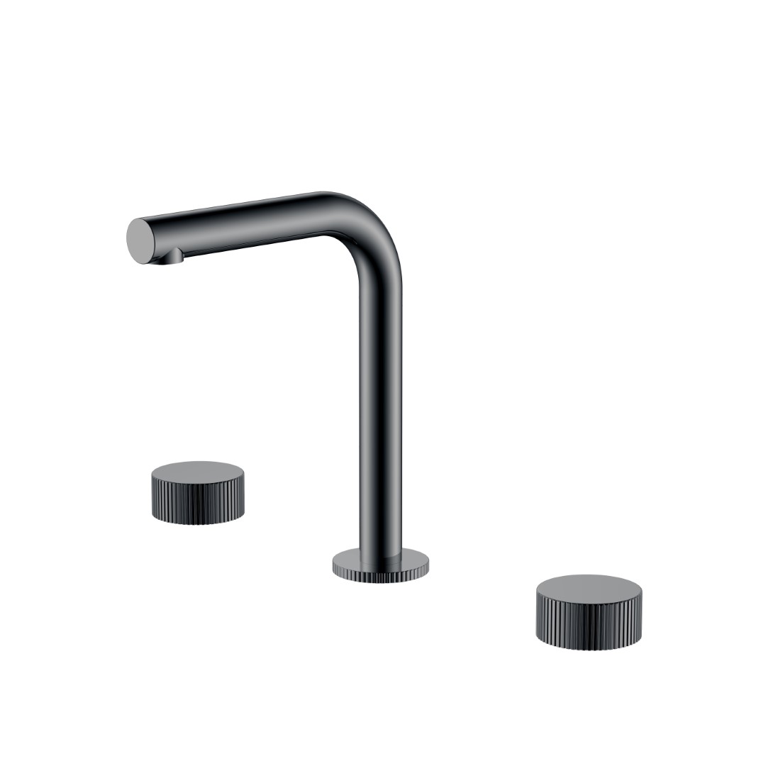 смеситель для умывальника boheme stick linea 152-sgm.3 глянцевая оружейная сталь
