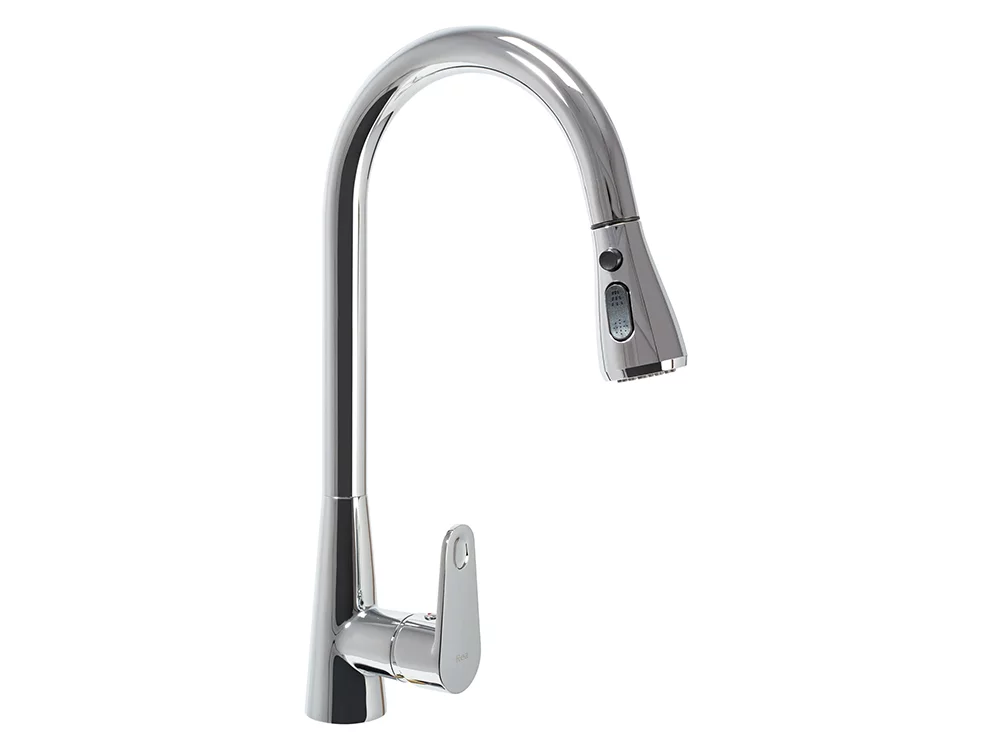 смеситель для кухни rea mild chrome rea-b9144 хром