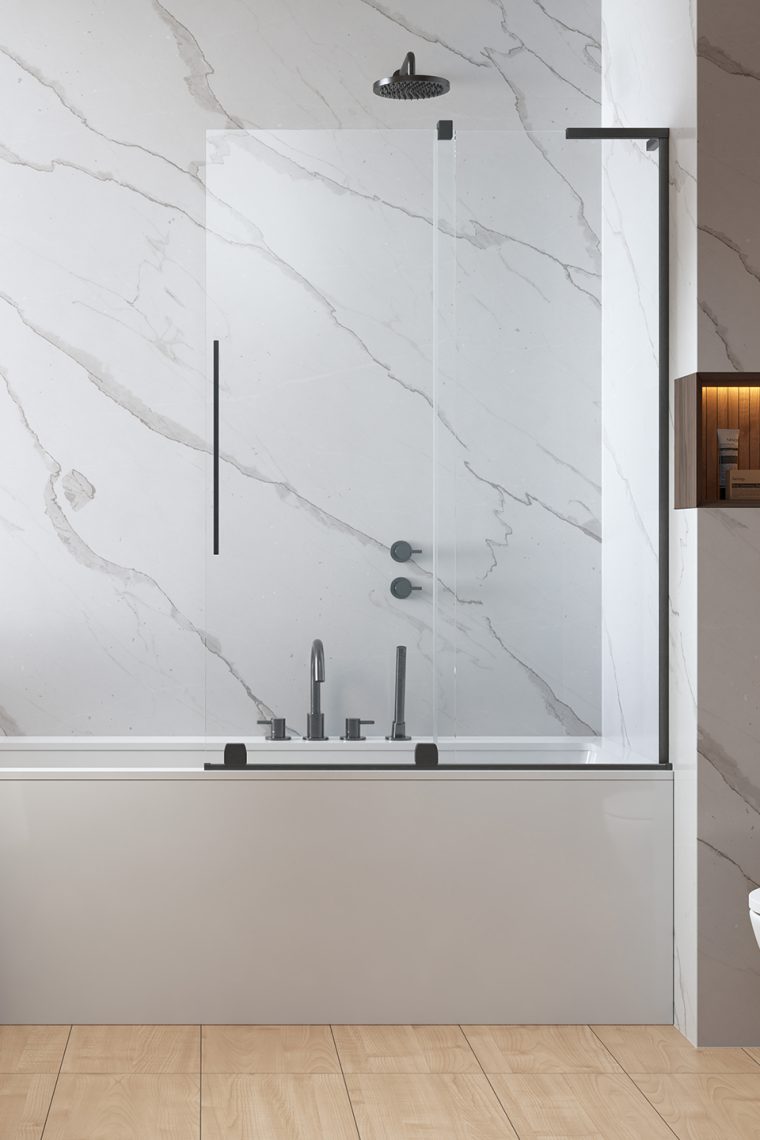 шторка на ванну radaway furo sl brushed gunmetal pnd ii r 120x150 стекла прозрачные, профиль брашированная оружейная сталь