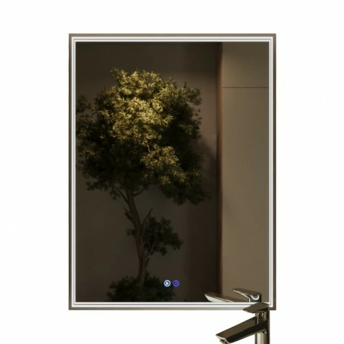 зеркало benetto fresco 80x60 с подсветкой, серебро