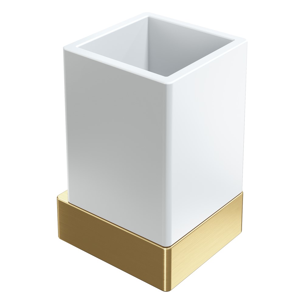 стакан настенный boheme qubic 10724-mg матовое золото
