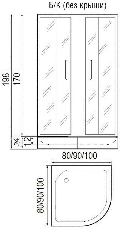 Душевая дверь Gutewetter Guwer GK-664D 295 (бронза/стекло матовое) фото 19 душевая дверь gutewetter guwer gk-664d 295 (бронза/стекло матовое) фото 19