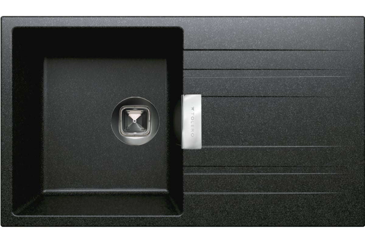кухонная мойка tolero loft tl-750 943834 75x43,5 уголь