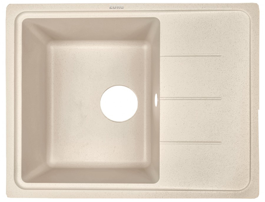кухонная мойка zorg torino 61,5x50 песчаный берег